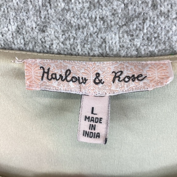 Harlow & Rose colorful cami top midi dress tropical full button lace ruffle trim - Picture 2 of 16